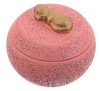 WEKADRIN 12oz Urna para Mascotas de Urna Funeraria Pequeña para Cenizas de Perros Caja Conmemorativa de Cemento para Restos de Mascotas para Uso Doméstico