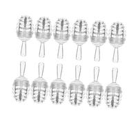 WEKADRIN 12piezas Tubos Brillo Labios Mini Vacíos Para Bálsamo Labial y Gloss Cosmético Transparente Recargables Prácticos Para Viaje y Uso Diario