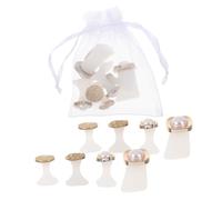 WEKADRIN 16 Piezas Ayudas Para El De Accesorios Del Dedo Del Pie Separadores De Dedos Decorativos De Uñas De Los Pies Separador De Uñas Gel De Sílice