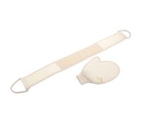 WEKADRIN 1juego Guante Exfoliante Suave y Cinta De Espalda Para Ducha Set De Limpieza Corporal Portátil Accesorios De Baño Para Uso Casa y Viajes