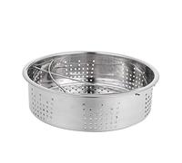 WEKADRIN 1Pieza Cesta Vaporera Inoxidable con Doble Asa Rejilla para Cocinar al Vapor para Cocinas de Inducción y Arroz Accesorio Práctico para Calentar Alimentos