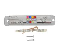 WEKADRIN 2 Juegos Mezuzah Metálica con Pergamino Kosher Auténtico Decoración Espiritual para Puerta Protector Tradicional para Hogar Regalo Religioso Judío