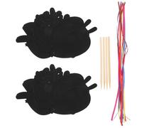 WEKADRIN 2 Juegos Tarjetas Rasca Pascua Forma de Huevo y Zanahoria Kit de Arte DIY para Decoración Divertida Escolar y Manualidades