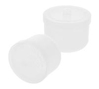 WEKADRIN 2 Piezas Caja Esterilizadora para Herramientas de Manicura Doble Filtro Reutilizable Bandeja para Limpieza de Cabezales de Pulido Profesional y Doméstico