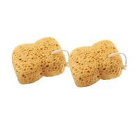 WEKADRIN 2 piezas Esponja Natural de Panal para Ducha Exfoliante Corporal para Hombres y Mujeres Esponja de Baño Duradera con Colgador Adecuada para Tipo de Piel