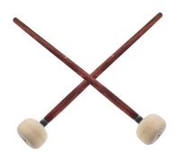 WEKADRIN 2 piezas Mazas de Percusión con Mango de Madera Baquetas para Principiantes Palos de Tambor con Cabeza de Fieltro para Práctica y Afinación Kit de Accesorios para Batería