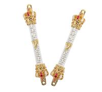 WEKADRIN 2 Piezas Mezuzá Metálica con Grabado para Puerta Bendición Hebrea y Cristiana Decoración Religiosa para Hogar y Regalo de Inauguración de Casa