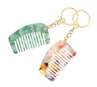 WEKADRIN 2 Piezas Mini Peine de Dientes Anchos con Peine Pequeño Compacto para Desenredar Cabello Accesorio Portátil para Viaje y Diario