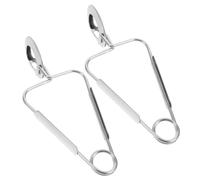WEKADRIN 2 piezas Pinzas Inoxidable para de Utensilios de Cocina para Servir Comidas para Restaurantes y Con Mango Ergonómico y Mecanismo de para Caracoles y Mejillones
