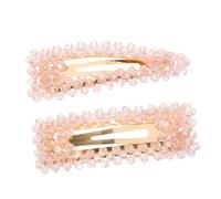 WEKADRIN 2 piezas Pinzas para Pelo Decorativas con Cristal de Clips Pequeños de Broche para Niñas y Mujeres Accesorios Bonitos para Estilos Versátiles y Uso Diario