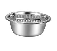 WEKADRIN 2 piezas Rallador Resistente de Acero Inoxidable con Cuenco Multifunción para Cortar y Lavar Cocina