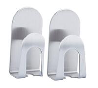 WEKADRIN 2 Piezas Soporte de Pared para Cepillos de Dientes Acero Inoxidable de Organizadores Compactos para Baño Resistente y Fácil de Instalar para Cepillos Limpios y Secos