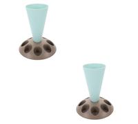 WEKADRIN 2 Piezas Soporte para Mangas Pasteleras de Plástico Resistente Organizador para Bolsas y Boquillas de Decoración Herramienta de Repostería y Reutilizable Accesorio de Cocina Azul