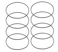 WEKADRIN 20 Correas de Goma Planas para Reproductores de DVD y Casete 15 MM de Ancho Longitud Plegada 110-145 MM Kit Surtido 20 Piezas para Reparación y Mantenimiento de Grabadoras