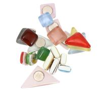 WEKADRIN 20 Imanes de Cristal para Nevera en Colores Variados, Adhesivos Magnéticos Creativos y Decorativos Diseño Irregular para Puerta de Frigorífico