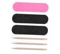 WEKADRIN 200piezas Herramientas Para Manicura y Pedicura Limas De Uñas De Doble Cara y Palitos De Cutícula De Madera Set Para Cuidado De Uñas Para Uso Profesional y Casero