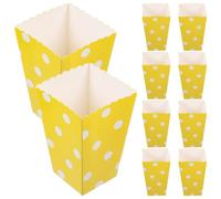 WEKADRIN 24 piezas Cajas para con Diseño Decorativo Rayas y Puntos Contenedores Seguros para Snacks Fiestas para y Galletas