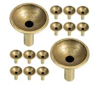 WEKADRIN 24 Piezas Soporte de Metal para Quemador de Incienso de Reflujo Diseño Pequeño Forma de Embudo para Conos de Incienso Cascada Base Fácil de Limpiar para Meditación y Ceremonia de