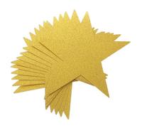 WEKADRIN 24piezas Estrellas Brillantes Doradas Decoraciones De Confeti Para Aula y Fiesta De Estrellas De Doble Cara Para Tableros De Anuncios y Noches De