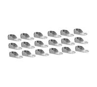 WEKADRIN 24piezas Soporte Ovalado para Barra De Ropa De Resistente La Corrosión y Deformación Instalación Sencilla para Armarios y Ropero Diseño Elegante y Estable