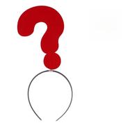 WEKADRIN 2piezas Diadema Divertida Forma De Signo De Interrogación Accesorio Decorativo Para Fiesta y Actuaciones Para Adultos