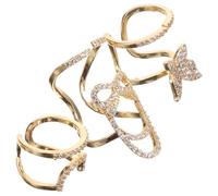 WEKADRIN 3 piezas Anillos para Uñas con Encanto de Arte para Mujer Diseño Desmontable y Cómodo Joyería de Moda para Realzar Manicura y Colecciones de Uñas