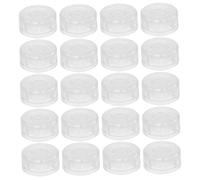 WEKADRIN 30 Piezas Pedal Button Caps Transparent Plastic Footswitch Covers Effect Pedal Protection Caps For Guitar Knobs With Nonslip Design And Installation