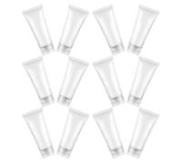 WEKADRIN 30 Piezas Unidades Botellas Vacías de Plástico Suave para Viaje Tubos Recargables para Champú Gel Ducha Loción y Limpiador Facial Envases Prácticos Anti-fugas