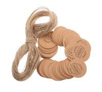 WEKADRIN 300 piezas Etiquetas Kraft para Bodas y Fiestas Tarjetas de Agradecimiento con Cuerda Etiquetas para DIY y Decoraciones