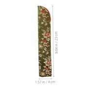 WEKADRIN 4 Piezas Fundas para Abanicos de Mano Japonés Protectores Ligeros y Duraderos para Almacenamiento Portátil con Diseño Doble Colores Rojo Negro y Verde para Abanicos Plegables