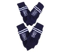 WEKADRIN 4 Piezas Protector de Codo para Perros Calcetines de Punto Elásticos para Patas Calentadores de Piernas para Mascotas Cómodo y Fácil Limpieza