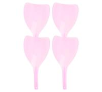 WEKADRIN 4 piezas Transparente para Peluquería Escudo Facial para Coloración y Corte de Cabello Accesorios Desechables para Uso Diario Salones y Hogar Color Aleatorio Color Aleatorio