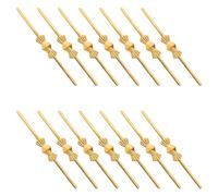 WEKADRIN 400 Piezas Pasadores de Cristal en Forma de Pajarita Dorados 40 MM, 400 Piezas, Conectores Metálicos para Lámparas de Araña, Accesorios Resistentes para Reparación y Decoración de