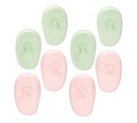 WEKADRIN 4pares Reusable Silicone Ear Caps Ear Covers for Hair Dyeing Heat for Salon and Home Use Comfortable Fit Easy to Use