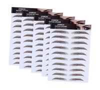 WEKADRIN 5 piezas Pegatinas de Cejas Imitación Pelo Maquillaje Impermeables para Maquillaje Diario