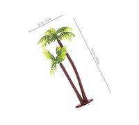 WEKADRIN 50 Unidades Mini Palmeras de Plástico Decorativas para Acuarios y Mini Paisajes Árboles Artificiales Tropicales para Tartas y Maquetas Adornos Realistas para Fotos y Decoración