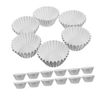 WEKADRIN 500 piezas Mini Moldes para Muffins de Aluminio Papel para Hornear Resistentes y Antiadherentes para Bodas Fiestas y Repostería Casera