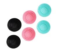 WEKADRIN 6 piezas Alfombrillas de Silicona para Limpieza de Brochas de Maquillaje Lavadora Manual Portátil con Colores Surtidos para Doméstico y Profesional