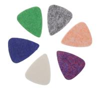 WEKADRIN 6 piezas Conjunto de Púas Planas de Fieltro para Ukulele y Guitarra Acústica Hechas de Lana Suave para Selección Personal Diseñadas para Proteger Cuerdas y Ofrecer Comodidad