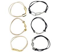WEKADRIN 6 piezas Pulseras Elásticas para Pelo Gomas de Pelo para Mujer Coleteros Duraderos y Flexibles para Cabello y Muñeca Accesorio de Moda Práctico y Cómodo