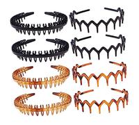 WEKADRIN 8piezas Diademas Antideslizantes Para Mujeres Diseño Retro Accesorios Prácticos y Cómodos Para Uso Diario Para Combinar Diferentes Estilos y Ropa