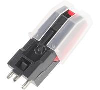 WEKADRIN Aguja para Tocadiscos de Aluminio Repuesto de Stylus Magnético para Reproductor de Vinilos Compatible con Fonógrafos Vintage Cabezal Preciso para Audio y