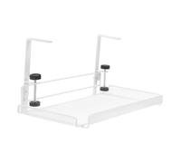 WEKADRIN Bandeja Organizadora de Cables de Acero Carbono con Abrazadera Ajustable para Debajo del Escritorio Almacenamiento Amplio para Oficina Hogar y Estudio Soporte Resistente para