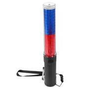 WEKADRIN Barra Luminosa LED de 26 CM para Señalización de Tráfico Bastón de Animación Reutilizable Gancho Luz de Advertencia Roja y Azul para Evacuación y Conciertos