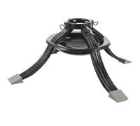 WEKADRIN Base de Metal para Árbol de Navidad Soporte Ajustable con Abrazadera de Tornillo Diseño Vintage para Decoración Interior y Exterior de Fiestas de Navidad