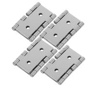 WEKADRIN Bisagras de Doble Acción para Puertas de Hierro, Alta Estabilidad, Distancia de Agujero 25mm, Pack de 4 Piezas para Muebles y Pantallas