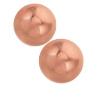 WEKADRIN Bolas de Cobre para Bebedero de Pájaros 2 Piezas Esfera de Latón de 2 CM para Estanque Purificador de Agua para Bebederos de Jardín Exterior Resistente Intemperie Decoración