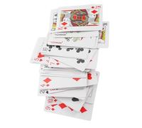 WEKADRIN Braille Poker Juego de cartas grande con braille táctil, incluye para ciegos y discapacitados visuales, niños y adultos, fácil de agarrar, versátil, utilizable para juegos de cartas