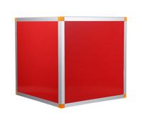 WEKADRIN Caja para Sorteos Ranura Urna Cuadrada de 30X30X30 CM en MDF Bordes de Aleación de Aluminio Color Rojo Gran Capacidad para Boletos de Rifa Tarjetas y Donaciones Adecuado para