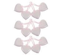 WEKADRIN Cajas Rellenable Forma de Corazón para San Valentín 15 Unidades Plástico Semitransparente Rosa Decoración Colgante para Fiestas Organizador de Dulces y Recuerdos Adecuado